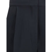 Fabiana Filippi Black Acetate Casual Pants