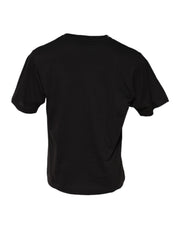 Dolce & Gabbana Black Minimalist Cotton Crew Neck T-shirt