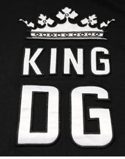 Dolce & Gabbana Black DG King Crown Cotton Crew Neck T-shirt