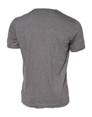 Dolce & Gabbana Gray #DGFamily Cotton Crew Neck T-shirt