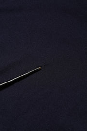 Dolce & Gabbana Dark Blue Silk Crew Neck Short Sleeves T-shirt