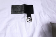 Dolce & Gabbana White Logo Crew Neck Short Sleeves T-shirt