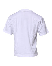 Dolce & Gabbana White Logo Crew Neck Short Sleeves T-shirt