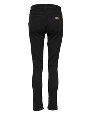 Dolce & Gabbana Black Cotton Skinny Mid Waist Denim Jeans