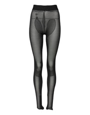 Dolce & Gabbana Black Nylon Leggings Stretch Pants