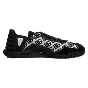 Dolce & Gabbana Black Logo Lace Up Low Top NS1 Sneakers