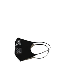 Off-White Black Cotton Facemask