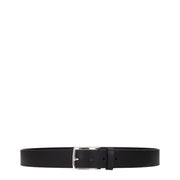 Testoni Black Leather Regular Belt