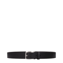 Testoni Black Leather Regular Belt