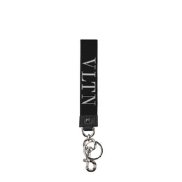 Valentino Garavani Black Fabric Keychain