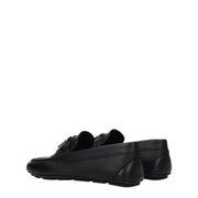 Valentino Garavani Black Leather Slip-On Loafers