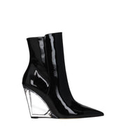 Stuart Weitzman Black Leather Ankle Boots