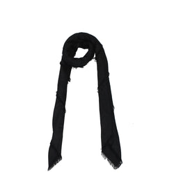 Balmain Black Viscose Foulard