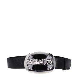 Dsquared² Black Leather Belt