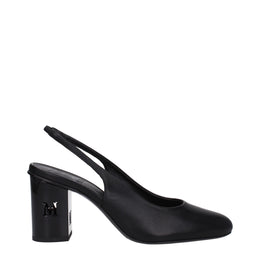 Max Mara Black Leather High Heel Pumps