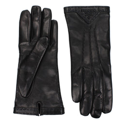 Prada Black Leather Gloves