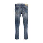 PT Torino Blue Cotton Slim Fit Jeans