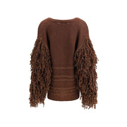 Fabiana Filippi Brown Camel Hair  Cardigan