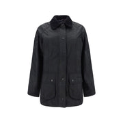 Barbour Black Cotton Coat