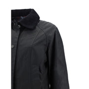 Barbour Black Cotton Coat