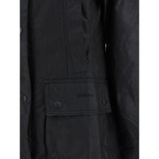 Barbour Black Cotton Coat