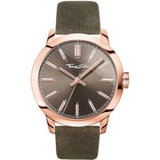Thomas Sabo Green Leather Dress Watch