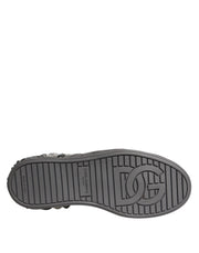 Dolce & Gabbana White Crystal Logo Portofino Sneakers Shoes