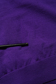 Dolce & Gabbana Purple Wool Knit V-neck Cardigan Sweater