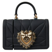 Dolce & Gabbana Case Black Silicone Devotion Heart Cover Hand Bag Airpod