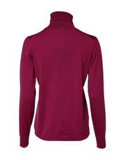 Dolce & Gabbana Fuchsia Wool Long Sleeves Turtleneck Sweater