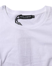 Dolce & Gabbana White Short Sleeves Crew Neck Top T-shirt