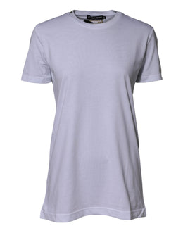 Dolce & Gabbana White Cotton Goodluck 2023 Crew NeckT-shirt