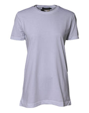 Dolce & Gabbana White Cotton Goodluck 2023 Crew NeckT-shirt