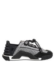 Dolce & Gabbana Black Gray NS1 Low Top Sneakers Shoes