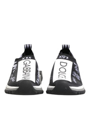 Dolce & Gabbana Black White Sorrento Low Top Sneakers Shoes
