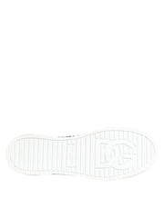 Dolce & Gabbana Green Portofino Crystal DG Logo Sneakers Shoes