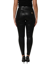 Dolce & Gabbana Black High Waist Skinny GRACE Denim Jeans