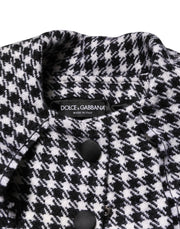 Dolce & Gabbana Multicolor Wool Monochrome Patterned Jacket