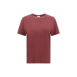 Brunello Cucinelli Bordeaux Cotton T-Shirt