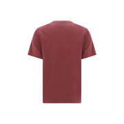 Brunello Cucinelli Bordeaux Cotton T-Shirt