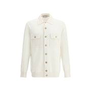 Brunello Cucinelli White Cashmere Cardigan