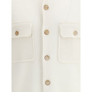 Brunello Cucinelli White Cashmere Cardigan