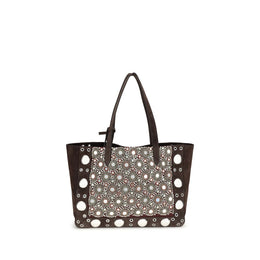 Valentino Garavani Brown Calf Leather Bos Taurus Shoulder Bag