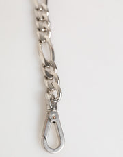 Dolce & Gabbana Silver Tone Brass Chain Lobster Clasp DG Logo Bracelet