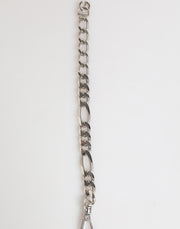 Dolce & Gabbana Silver Tone Brass Chain Lobster Clasp DG Logo Bracelet