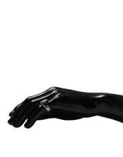 Dolce & Gabbana Silver Tone Engraved Two Color Real Brass Ring