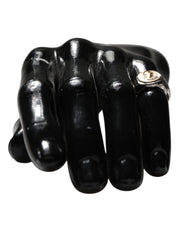 Dolce & Gabbana Silver Tone Engraved Two Color Real Brass Ring