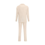 Lardini Beige Cotton Two-Piece Suit