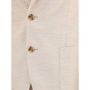 Lardini Beige Cotton Two-Piece Suit