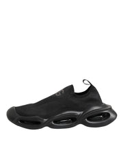 Dolce & Gabbana Black Slip On Wave Low Top Men Sneaker Shoes